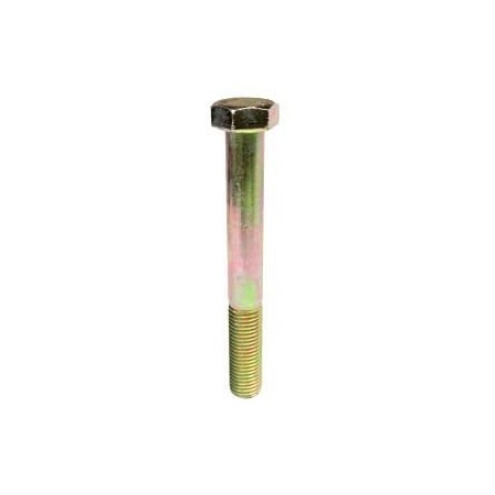 Class 10.9, M20-2.50 Hex Head Cap Screw, Zinc & Yellow Plated Steel, 180 Mm L, 35 PK